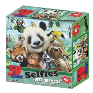 Howard Robinson Zoo Selfies 63 Piece Super 3D Puzzle