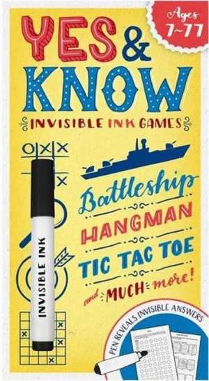 Inkredibles Yes & Know Invisible Ink Games