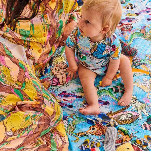 Kip and Co x May Gibbs | Fitted Sheet Waterworld Kids