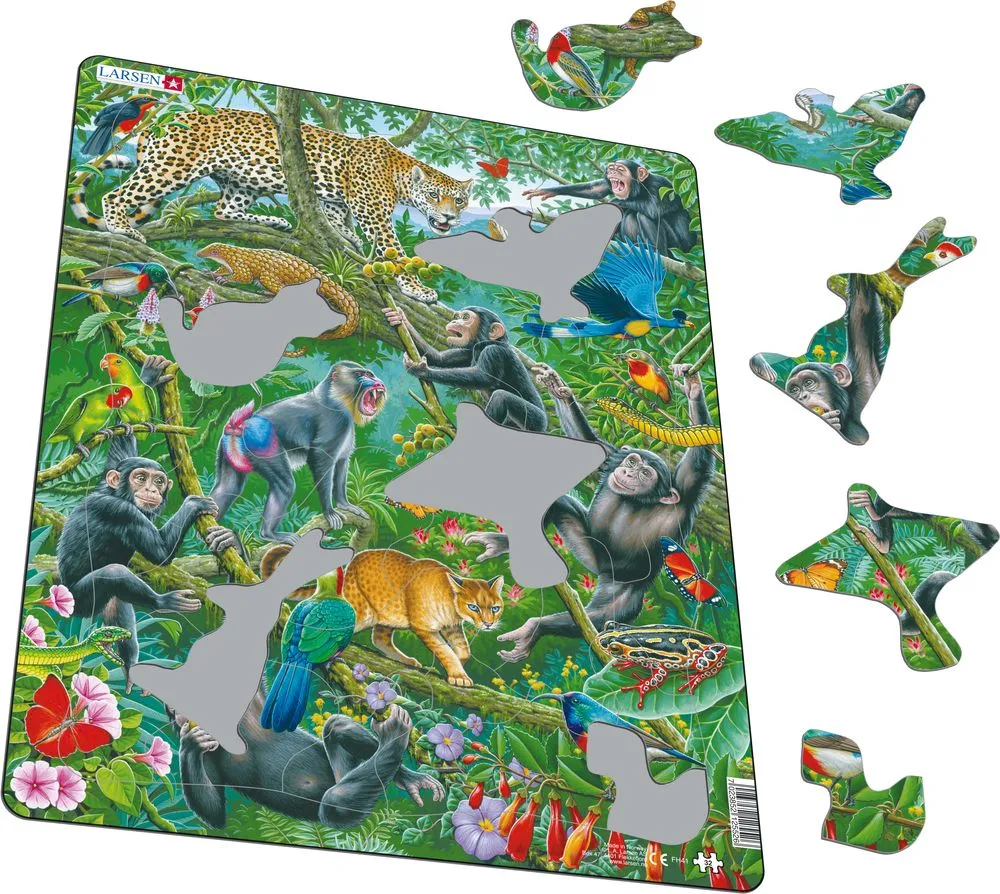 Larsen African Rain Forest Frame Tray Puzzle