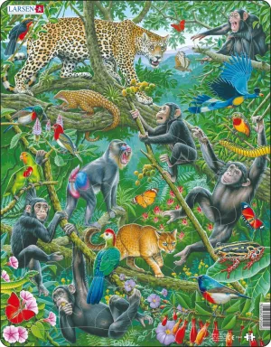 Larsen African Rain Forest Frame Tray Puzzle