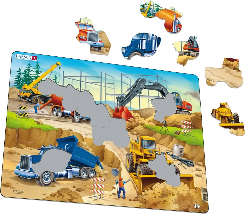 Larsen Construction Frame Tray Puzzle