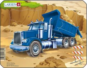 Larsen Construction Small Frame Tray Puzzle Dump Truck
