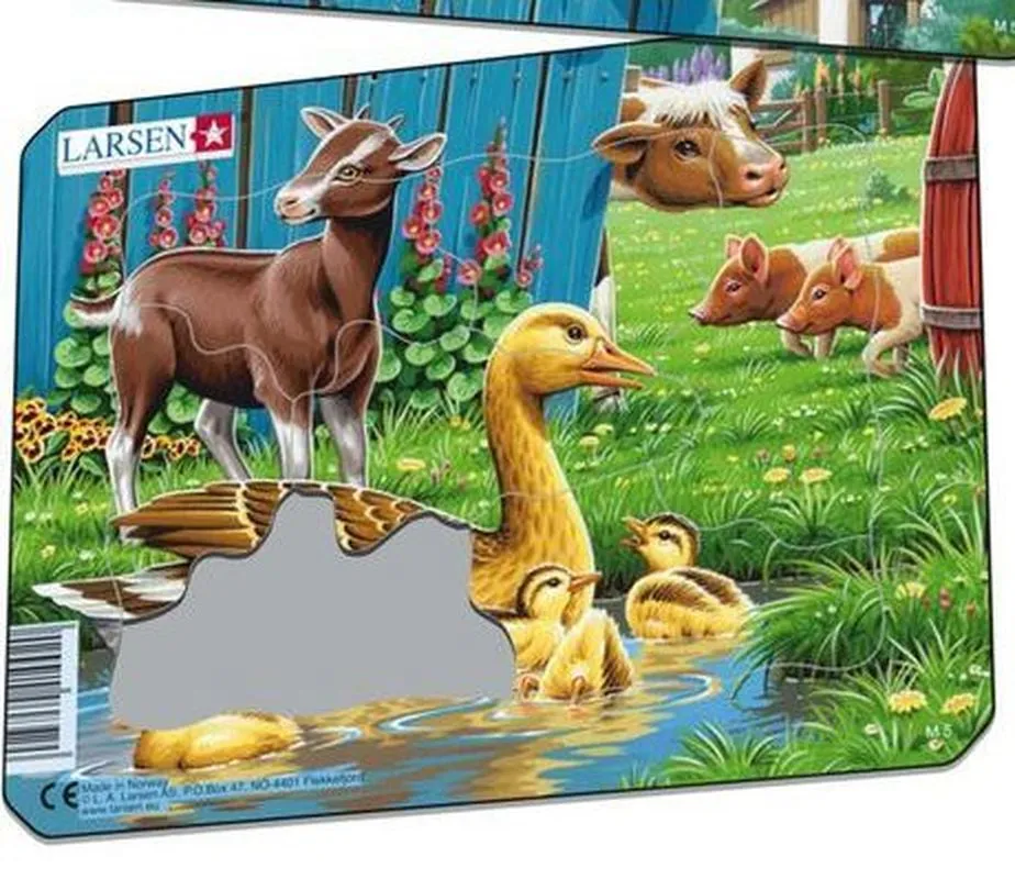 Larsen Farm Animals Small Frame Tray Puzzle Ducks