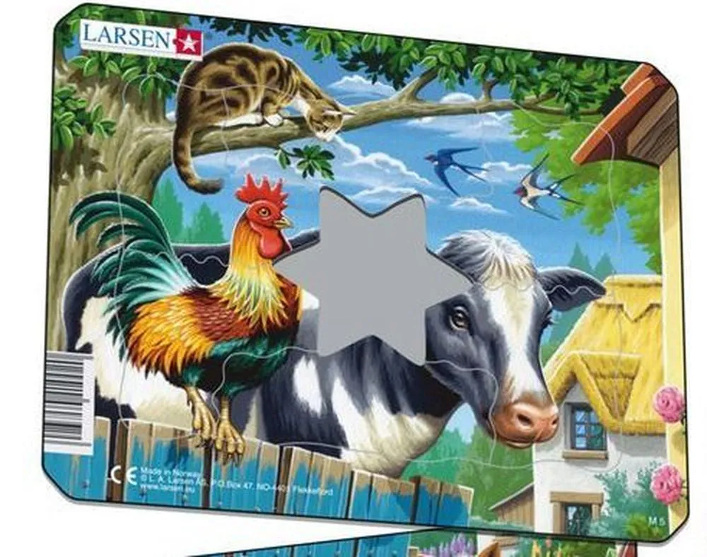 Larsen Farm Animals Small Frame Tray Puzzle Rooster