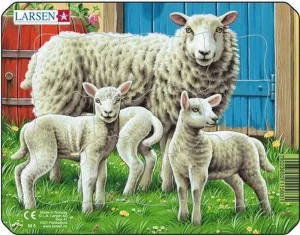 Larsen Farm Animals Small Frame Tray Puzzle Sheep And Lambs