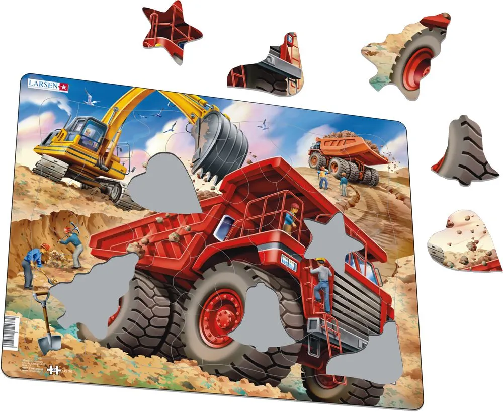 Larsen Giant Dump Truck Frame Tray Puzzle