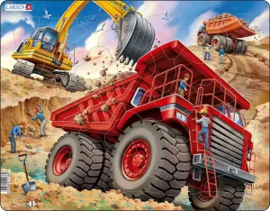 Larsen Giant Dump Truck Frame Tray Puzzle