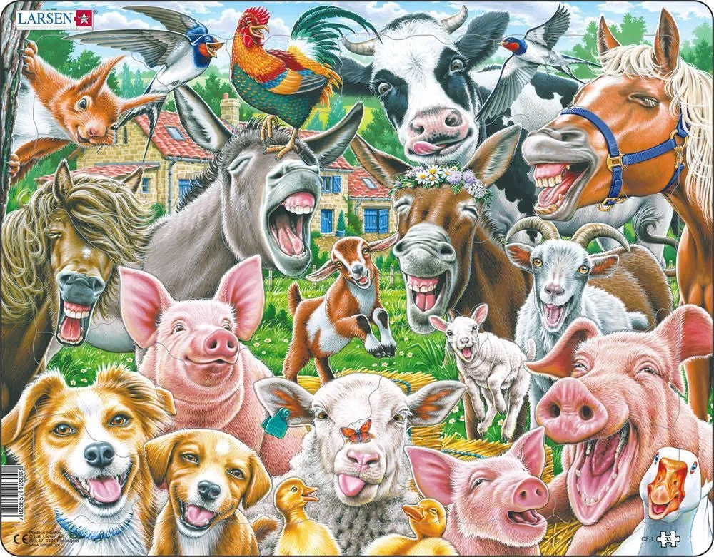 Larsen Happy Farm Frame Tray Puzzle