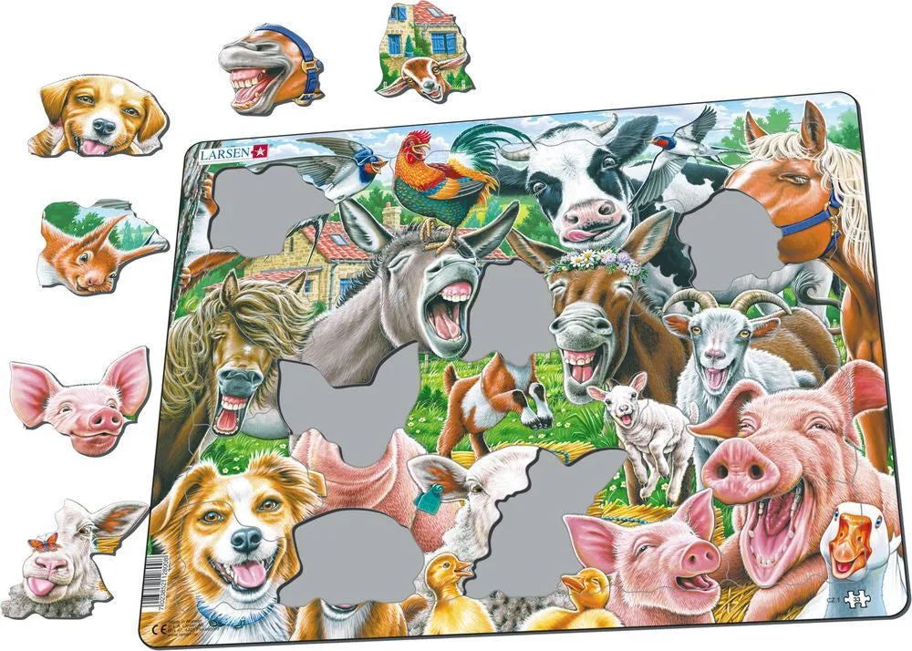 Larsen Happy Farm Frame Tray Puzzle