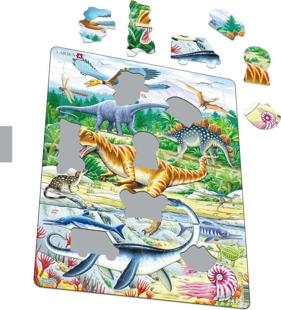 Larsen Jurassic Dinosaurs Frame Tray Puzzle