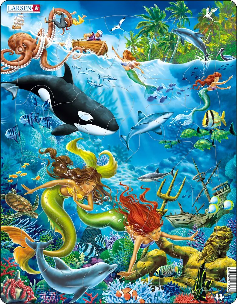 Larsen Mermaids Frame Tray Puzzle