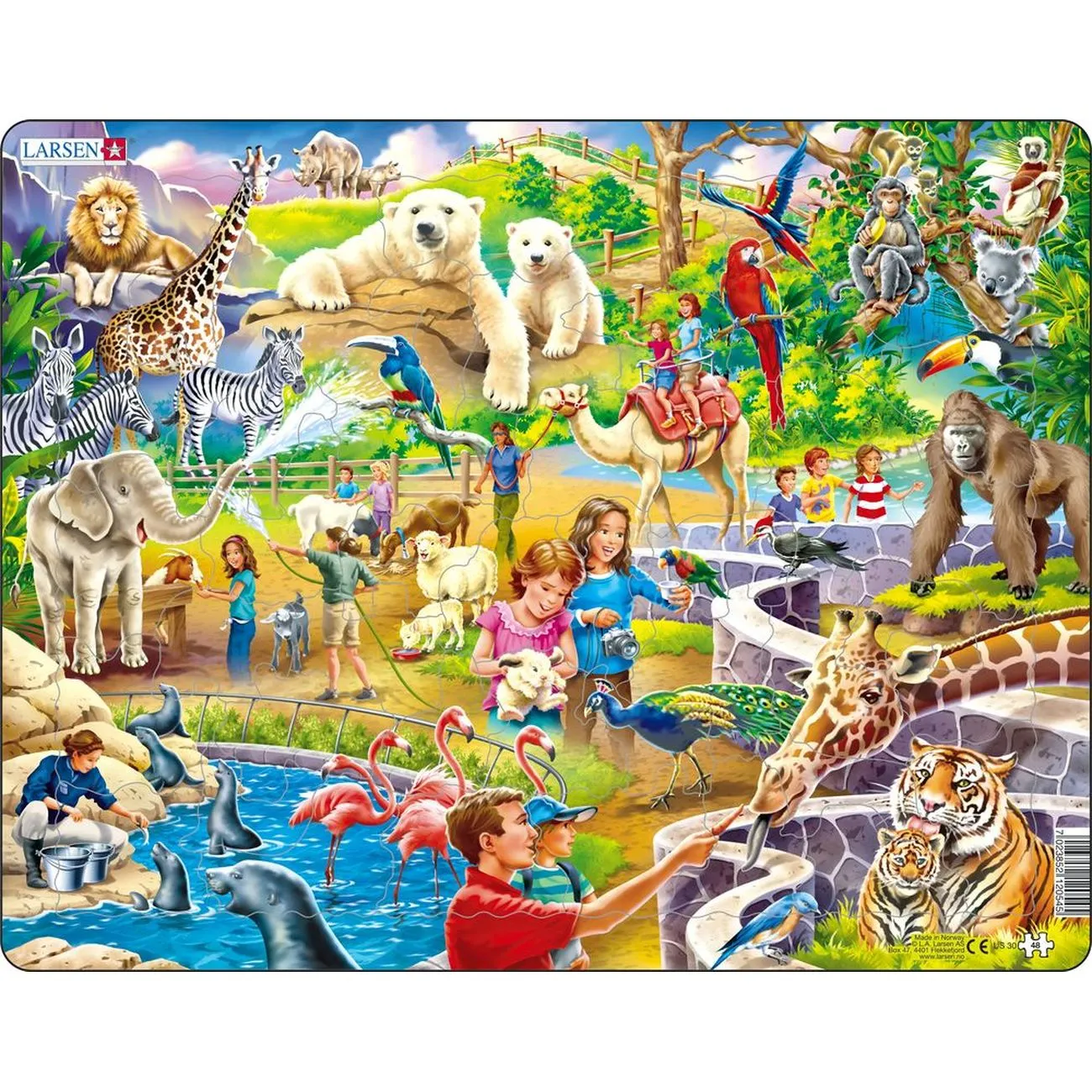 Larsen Zoo Frame Tray Puzzle