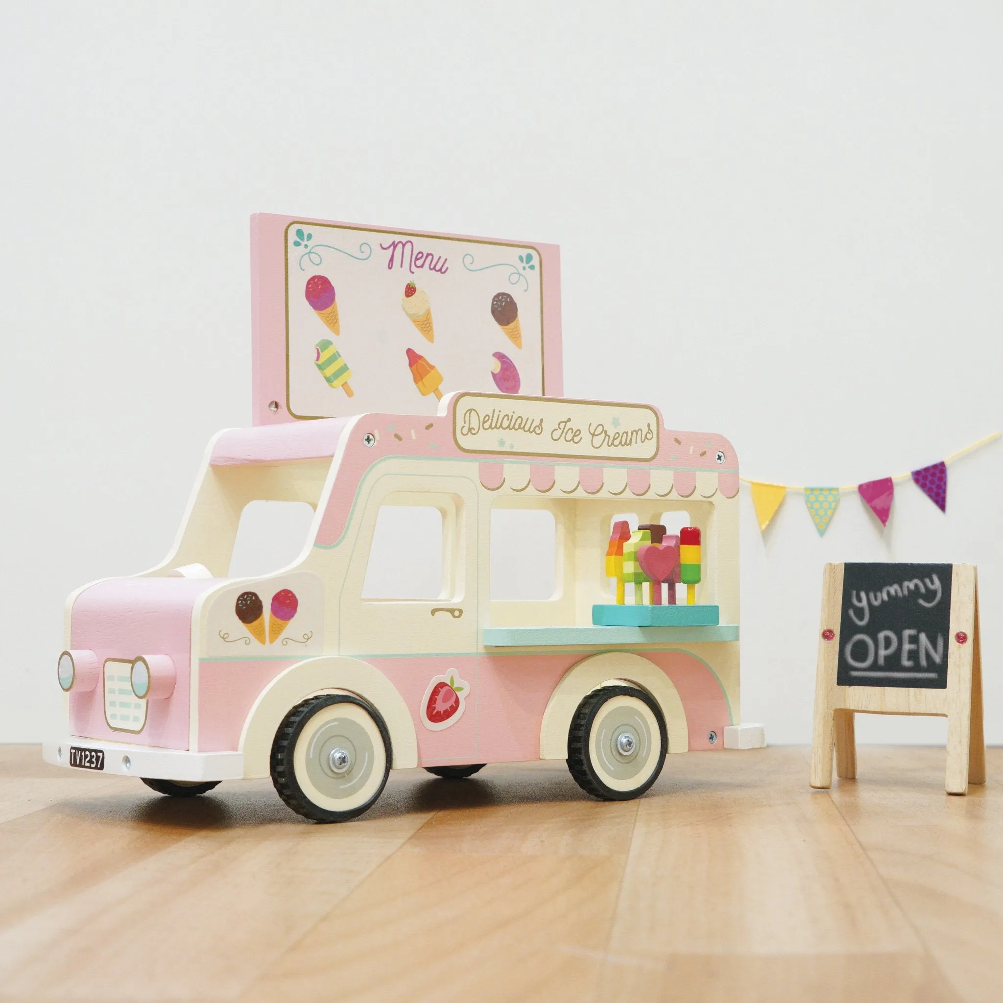 Le Toy Van Dolly Ice Cream Van Wise - Kids Toys