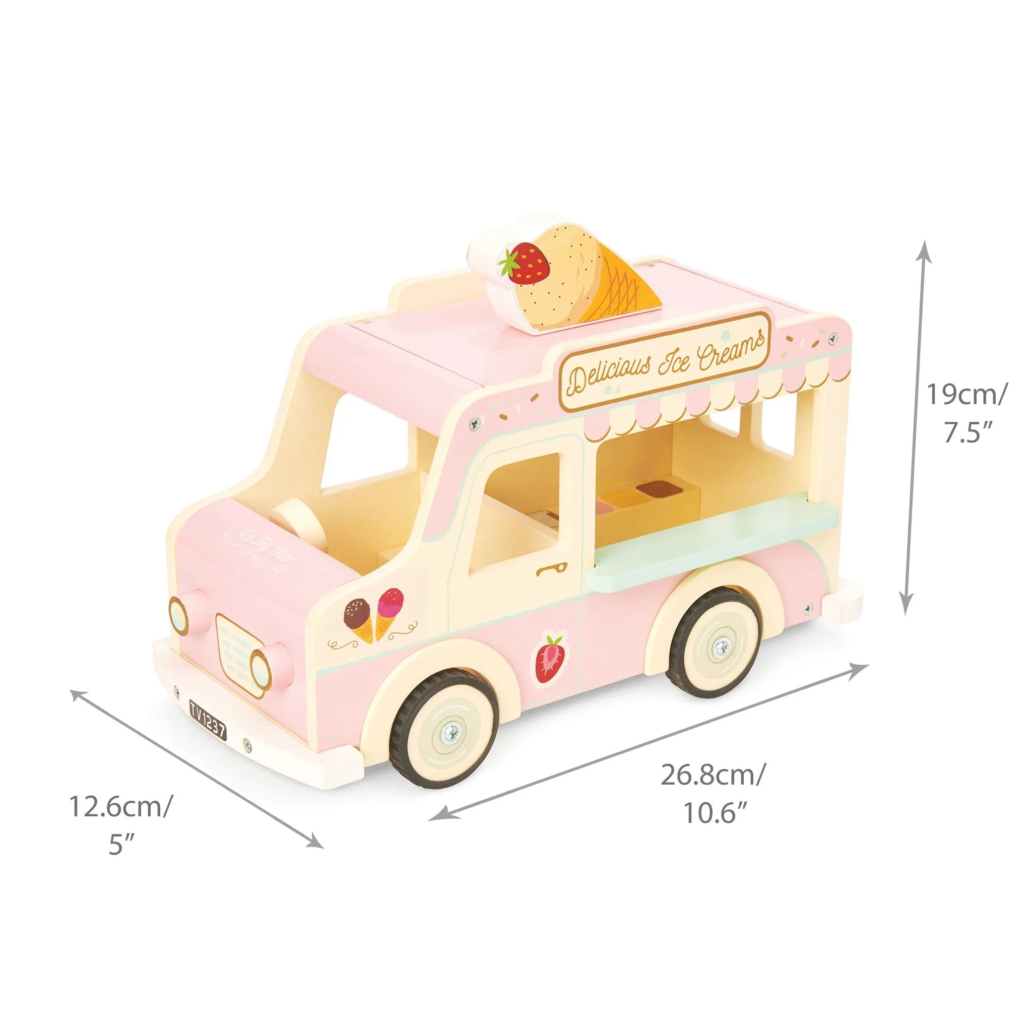 Le Toy Van Dolly Ice Cream Van Wise - Kids Toys