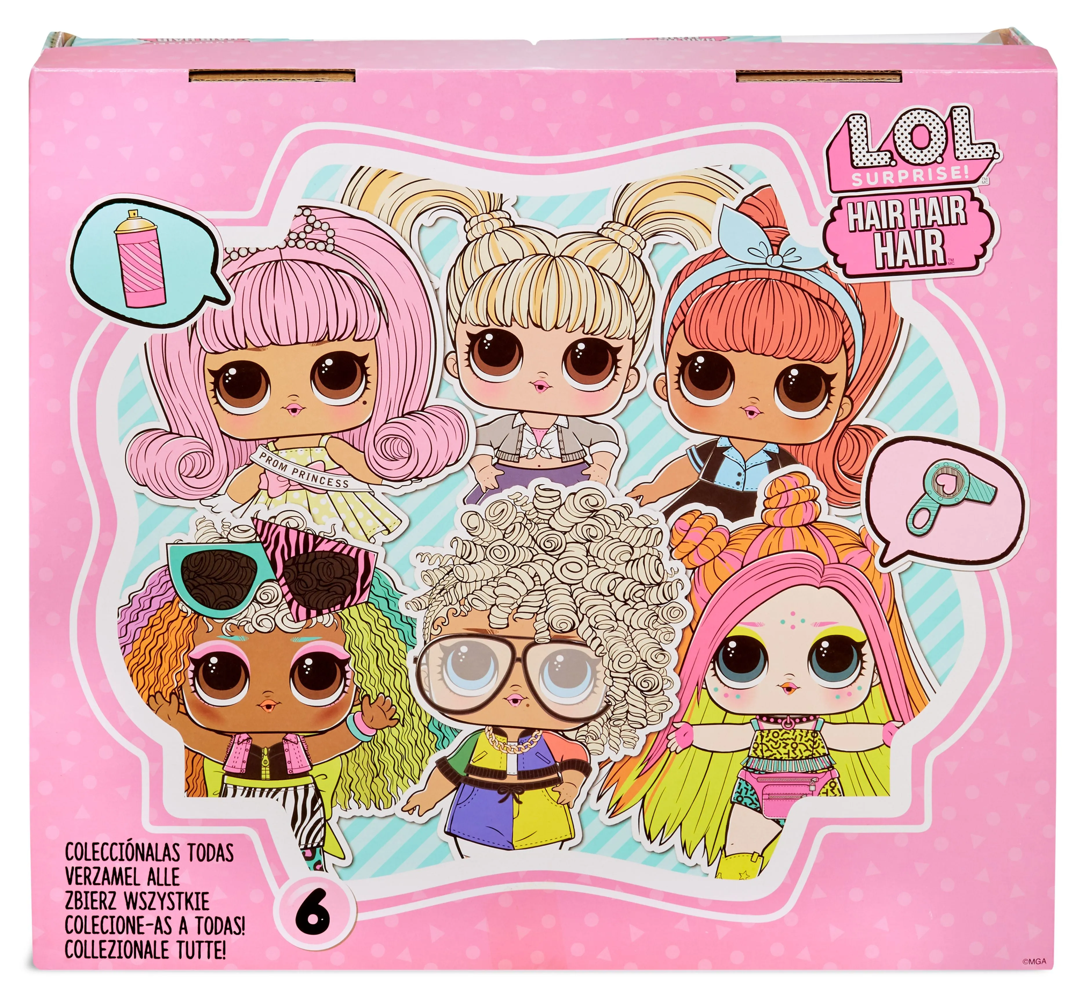 LOL SURPRISE HAIR HAIR HAIR TOTS DOLL ASSORTED STYLES