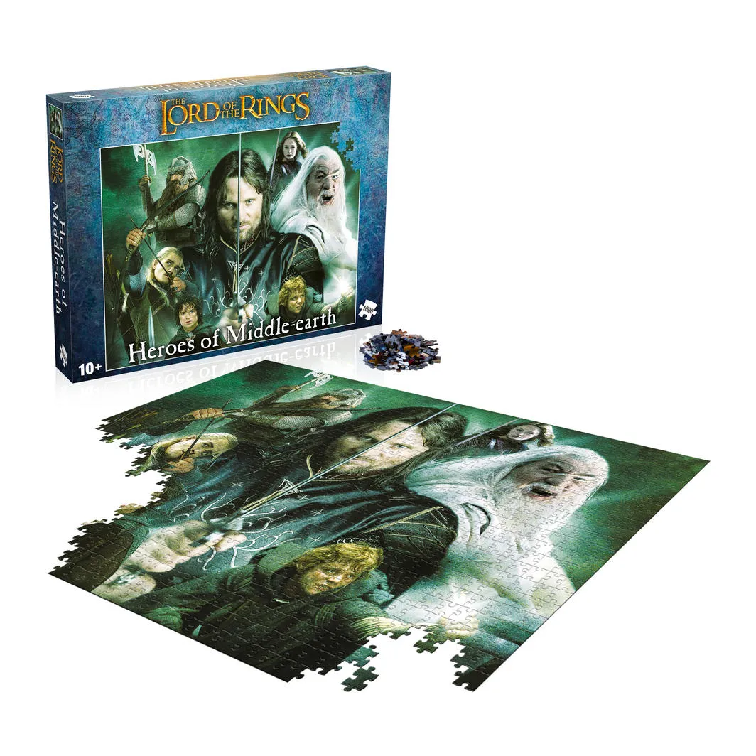 Lord Of The Rings Heroes Of Middle Earth 1000 Piece Puzzle
