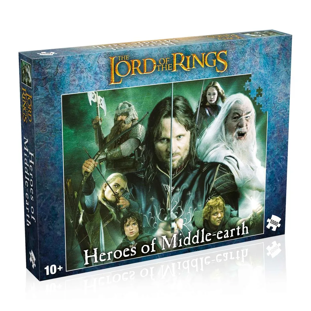 Lord Of The Rings Heroes Of Middle Earth 1000 Piece Puzzle