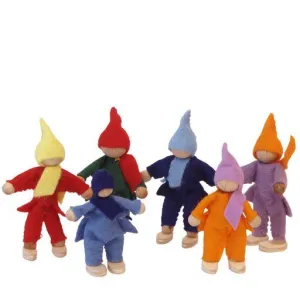 Magic Wood | Felt Family of 6 Dolls for Treehouse
