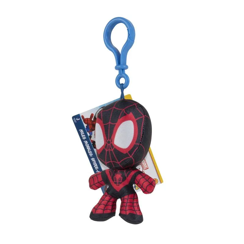 Marvel Spidey & His Amazing Friends Clip Plush Miles Morales: Spider-Man