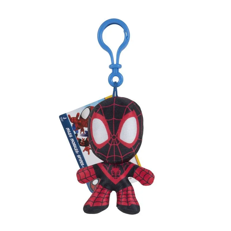 Marvel Spidey & His Amazing Friends Clip Plush Miles Morales: Spider-Man