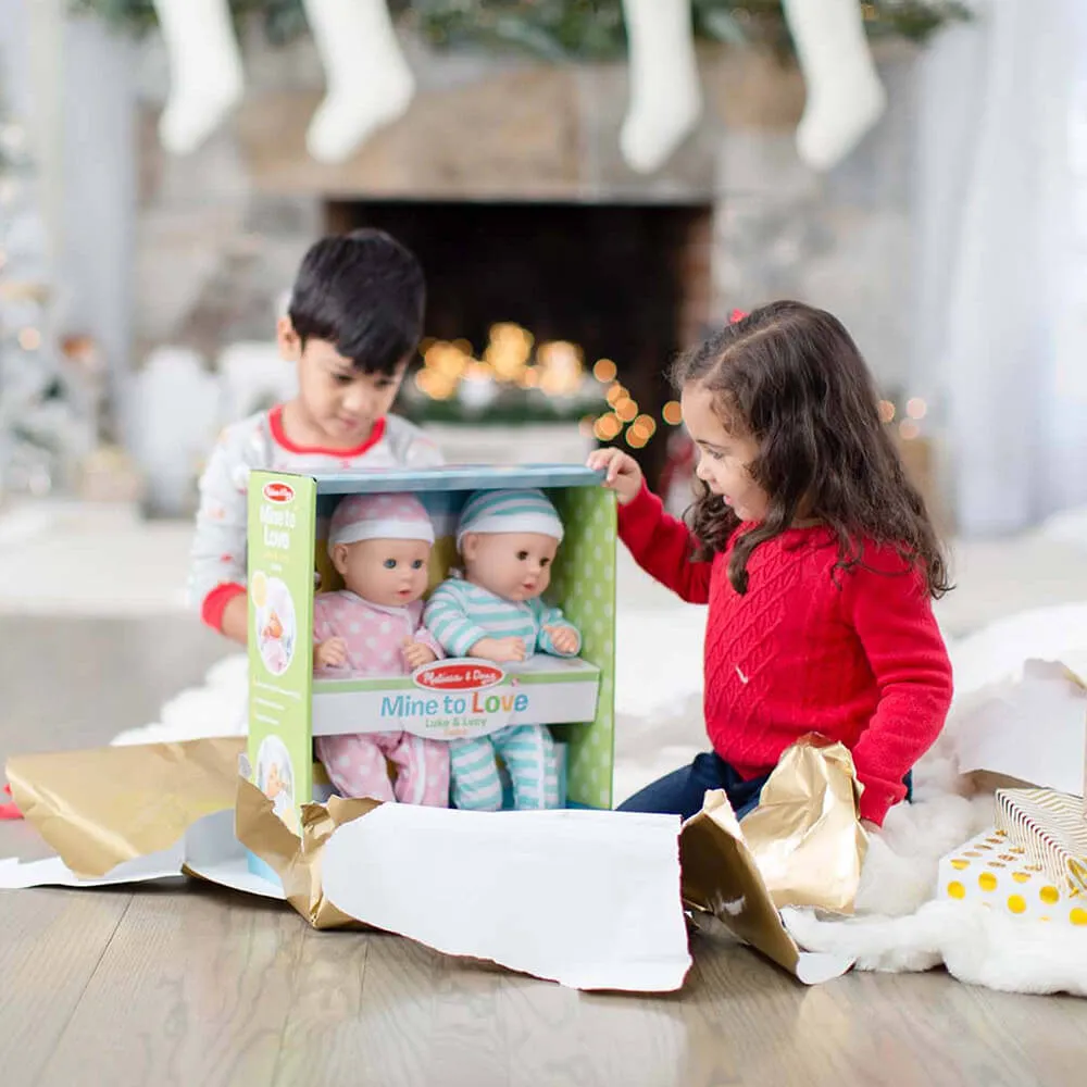 Melissa and Doug Mine to Love Twins Luke & Lucy Dolls