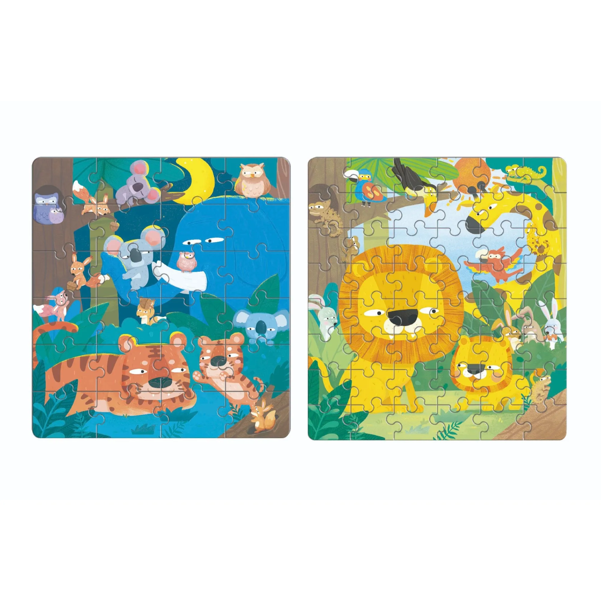 MierEdu 2-In-1 Magnetic Puzzles - Jungle