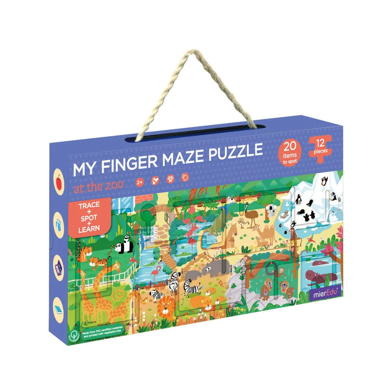 Mieredu My Finger Maze Puzzle At The Zoo