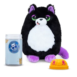 Misfittens Get Meowt! Basic Collectible Plush Cats Series 1 Jinx - Black And White Cat