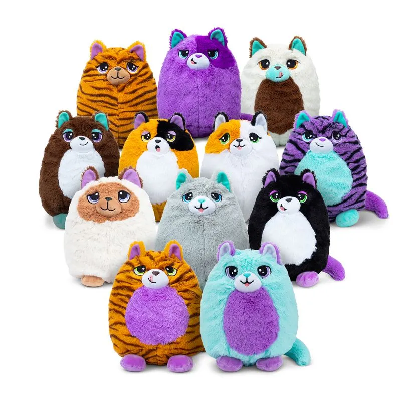 Misfittens Get Meowt! Basic Collectible Plush Cats Series 1 Max - Calico Cat