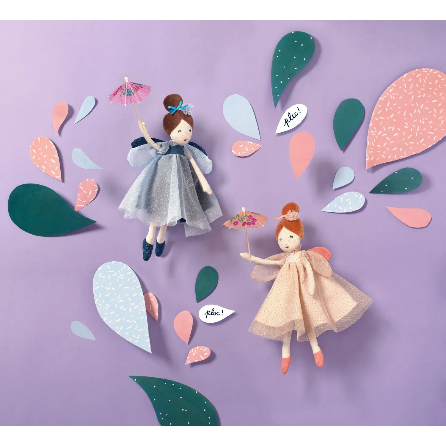Moulin Roty Il Était Une Fois Once Upon A Time Little Pink Fairy Doll with French Fabrics