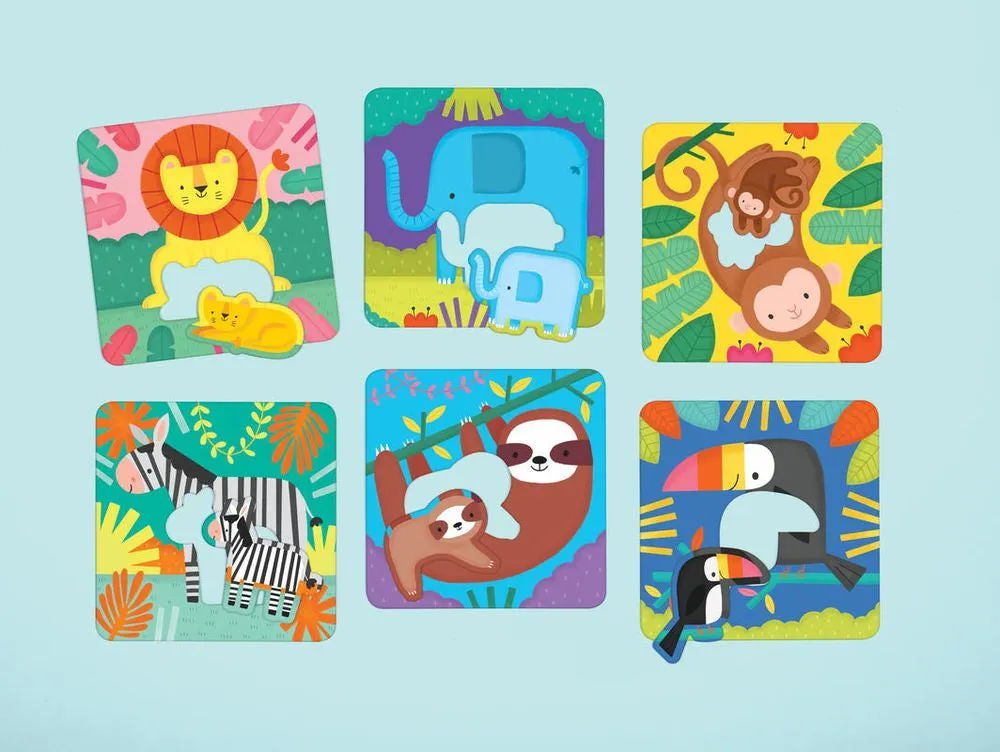 Mud Puppy Jungle Babies Match-Up Puzzles