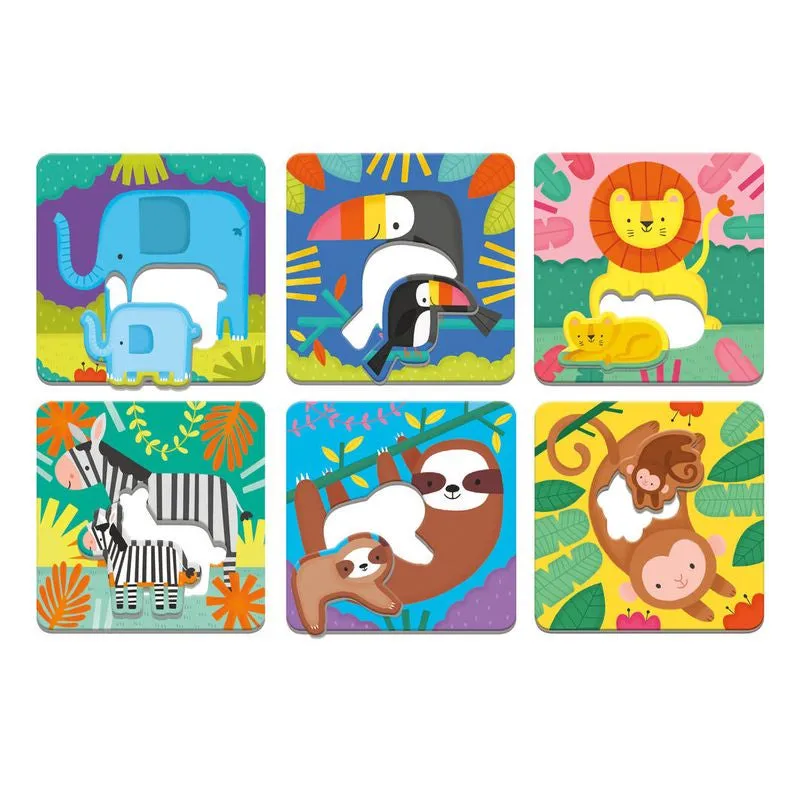 Mud Puppy Jungle Babies Match-Up Puzzles