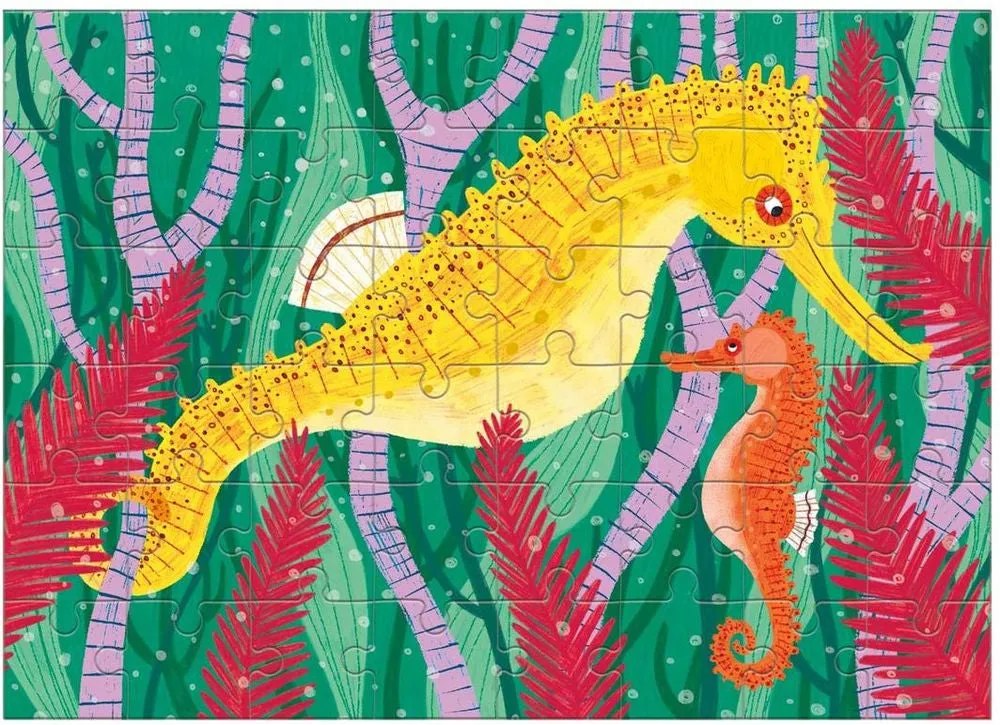 Mud Puppy Longsnout Seahorse 48 Piece Mini Puzzle