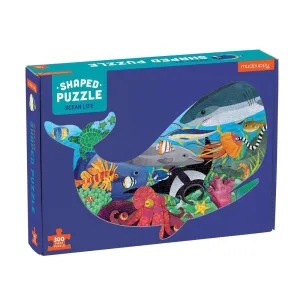 Mud Puppy Ocean Life 300 Piece Shaped Scene Puzzle