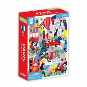 Mud Puppy Paris City 48 Piece Mini Puzzle