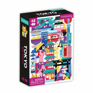 Mud Puppy Tokyo City 48 Piece Mini Puzzle
