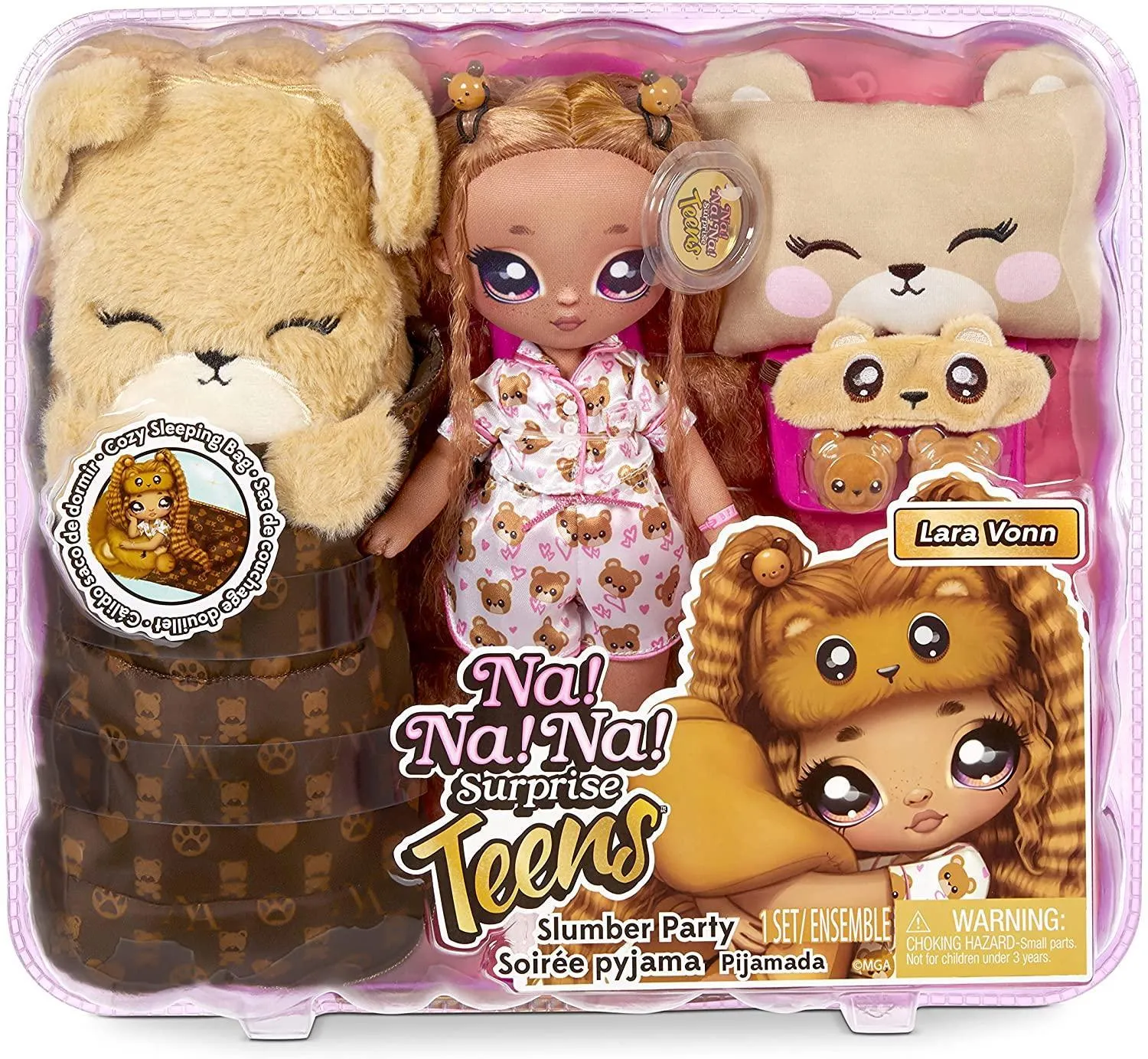 Na! Na! Na! Surprise Teens Lara Vonn Teddy Bear Fashion Doll Playset