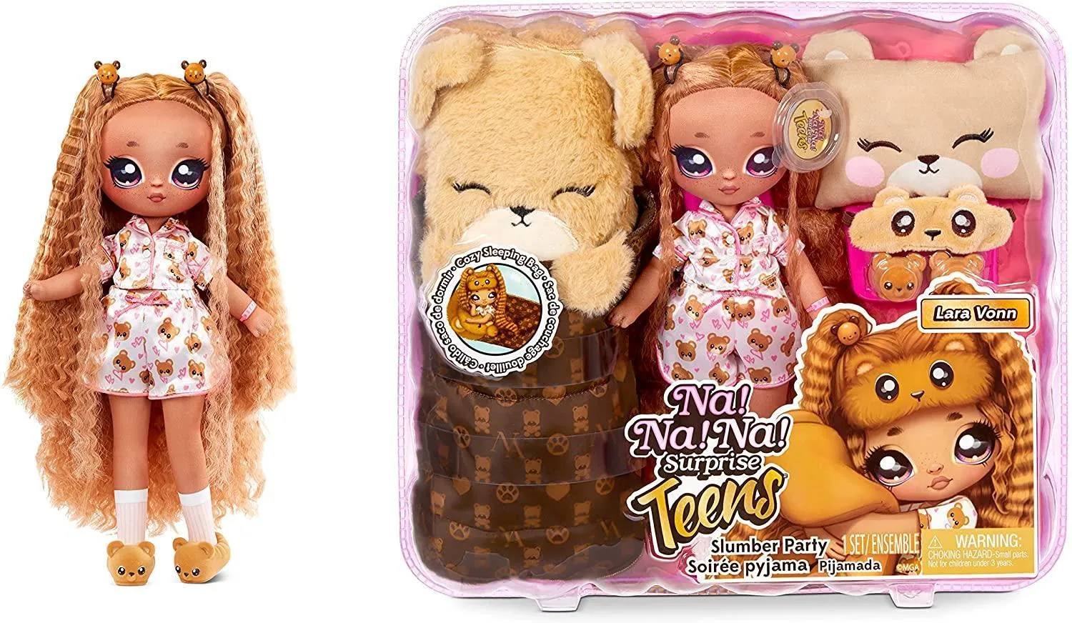 Na! Na! Na! Surprise Teens Lara Vonn Teddy Bear Fashion Doll Playset