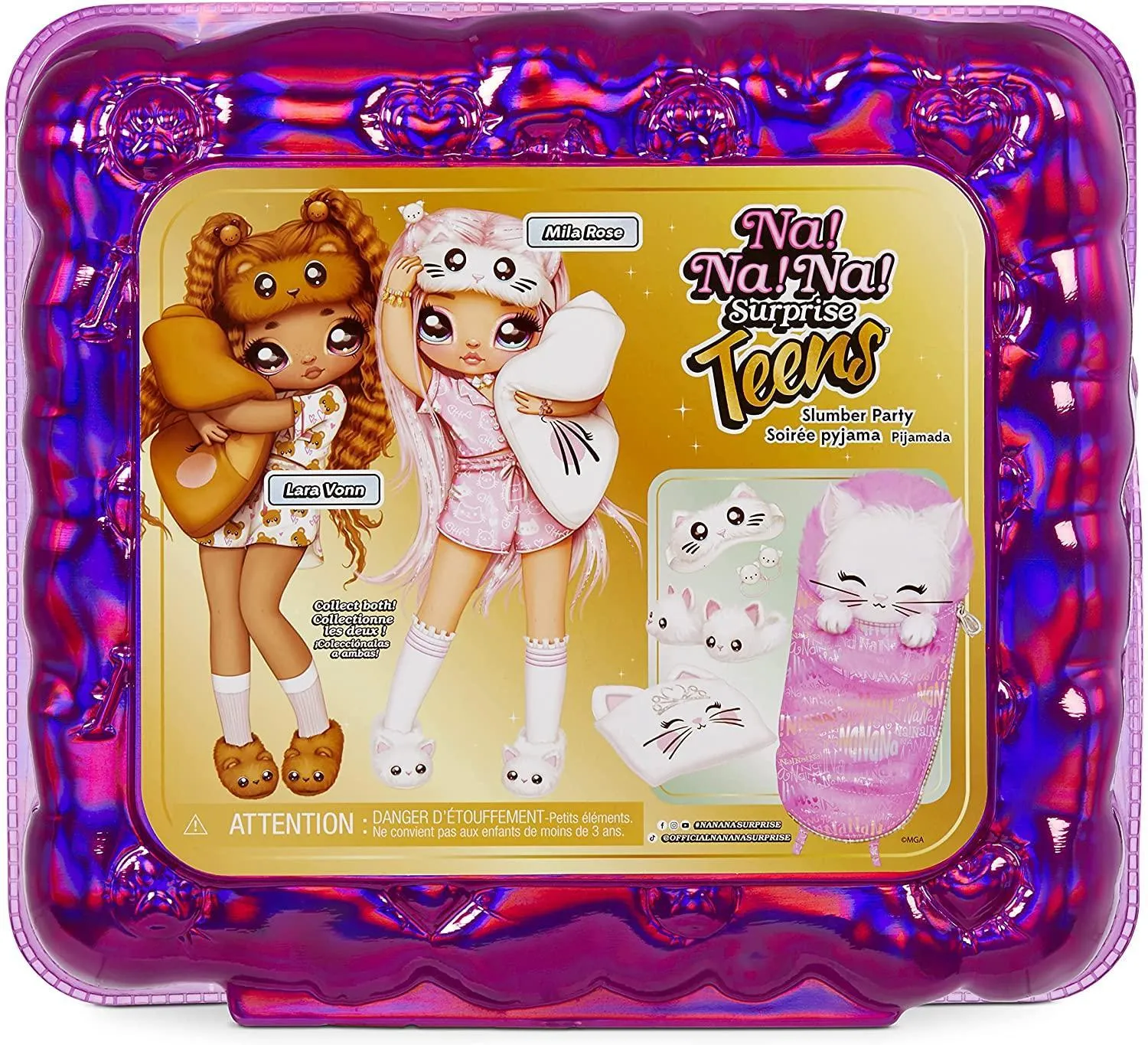 Na! Na! Na! Surprise Teens Lara Vonn Teddy Bear Fashion Doll Playset