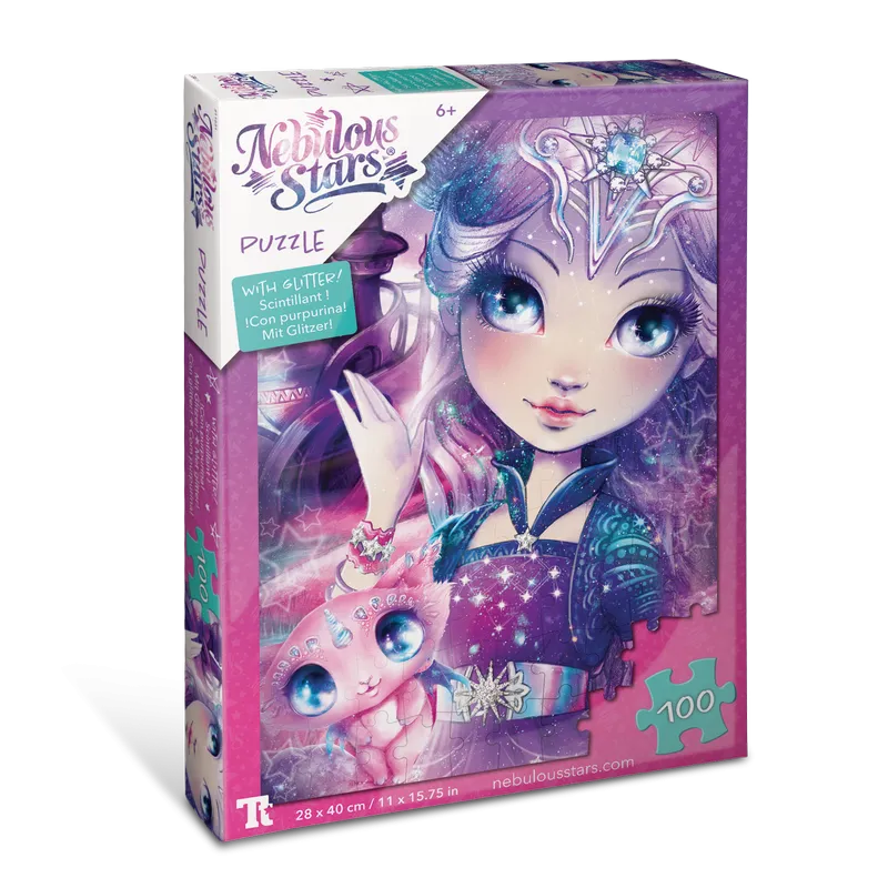 Nebulous Stars 100 Piece Glitter Puzzle Nebulia & Stella