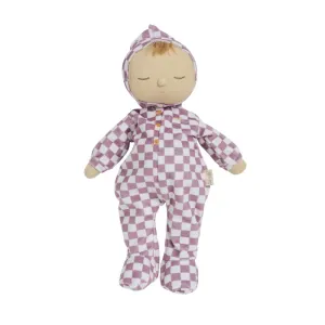 Olli Ella | Dozy Dinkum Plum Check Twinkle