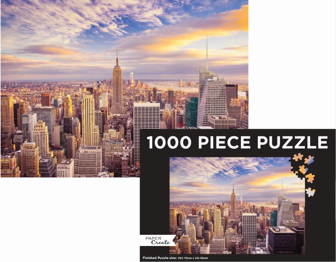 PAPER CREATE 1000 PIECE PUZZLE NEW YORK SKYLINE