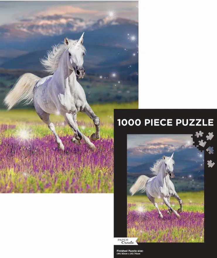 PAPER CREATE 1000 PIECE PUZZLE UNICORN