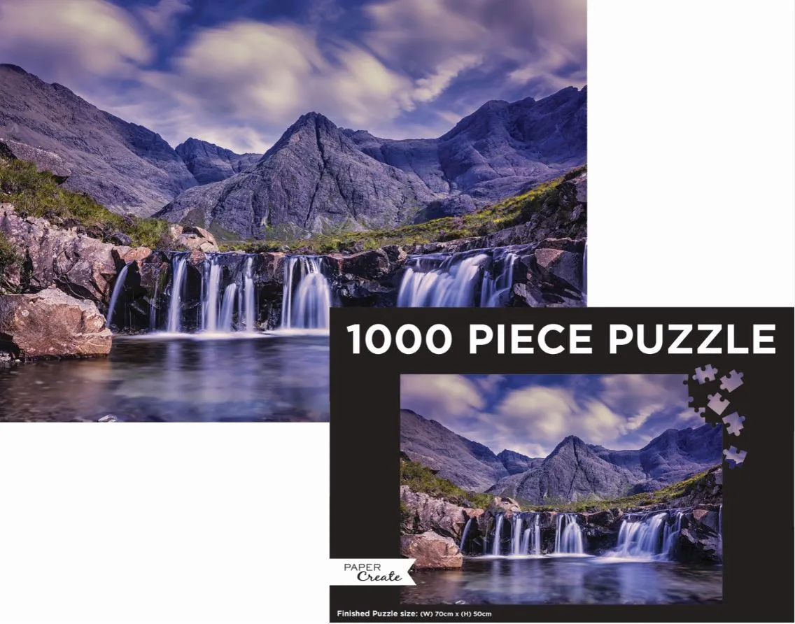 PAPER CREATE 1000 PIECE PUZZLE WATERFALL