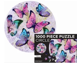 PAPER CREATE 1000 PIECE ROUND PUZZLE BUTTERFLIES