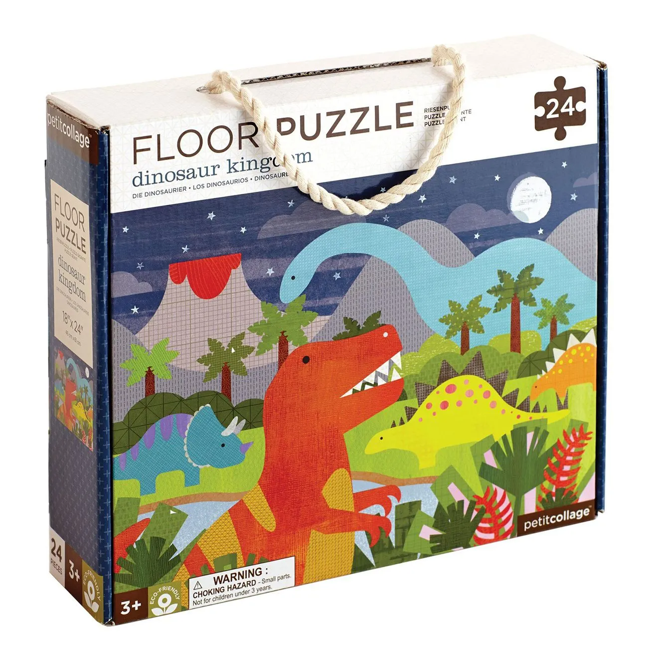 Petit Collage Dinosaur Kingdom 24 Piece Floor Puzzle