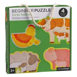 Petit Collage Farm Babies Beginner Puzzle