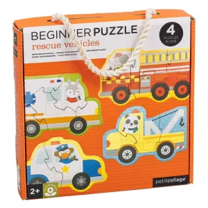 Petit Collage Rescue Vehicles Beginner Puzzle