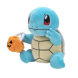 Pokemon Halloween 20cm Plush Squirtle With Pumpkin Carry Bag
